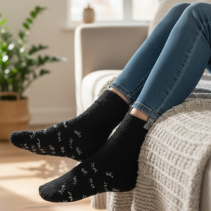 Lash Detail Fluffy Socks